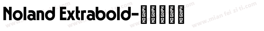 Noland Extrabold字体转换